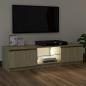 Preview: TV-Schrank mit LED-Leuchten Sonoma-Eiche 120x30x35,5 cm