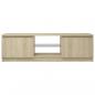 Preview: TV-Schrank mit LED-Leuchten Sonoma-Eiche 120x30x35,5 cm