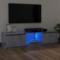 Preview: ARDEBO.de - TV-Schrank mit LED-Leuchten Betongrau 120x30x35,5 cm