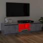 Preview: TV-Schrank mit LED-Leuchten Betongrau 120x30x35,5 cm