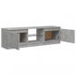 Preview: TV-Schrank mit LED-Leuchten Betongrau 120x30x35,5 cm