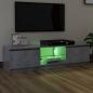 Preview: TV-Schrank mit LED-Leuchten Betongrau 140x40x35,5 cm