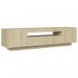 Preview: TV-Schrank mit LED-Leuchten Sonoma-Eiche 160x35x40 cm