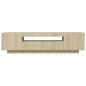 Preview: TV-Schrank mit LED-Leuchten Sonoma-Eiche 160x35x40 cm