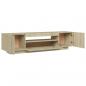 Preview: TV-Schrank mit LED-Leuchten Sonoma-Eiche 160x35x40 cm