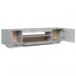 Preview: TV-Schrank mit LED-Beleuchtung Betongrau 160x35x40 cm