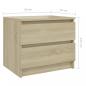 Preview: Nachttisch Sonoma-Eiche 50x39x43,5 cm Holzwerkstoff