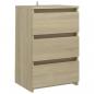 Preview: Nachttische 2 Stk. Sonoma-Eiche 40x35x62,5 cm Holzwerkstoff