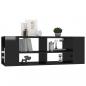 Preview: TV-Wandschrank Hochglanz-Schwarz 102x35x35 cm Holzwerkstoff