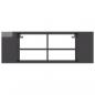 Preview: TV-Wandschrank Hochglanz-Grau 102x35x35 cm Holzwerkstoff