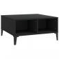 Preview: Couchtisch Schwarz 60x60x30 cm Holzwerkstoff