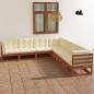 Preview: ARDEBO.de - 7-tlg. Garten-Lounge-Set mit Kissen Kiefer Massivholz