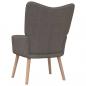 Preview: Relaxsessel mit Hocker Taupe Stoff