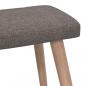 Preview: Relaxsessel mit Hocker Taupe Stoff