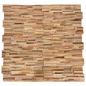 Preview: ARDEBO.de - 3D-Wandverkleidung 10 Stk. 1,08 m² Massivholz Teak