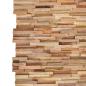 Preview: 3D-Wandverkleidung 10 Stk. 1,08 m² Massivholz Teak