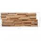 Preview: 3D-Wandverkleidung 10 Stk. 1,08 m² Massivholz Teak