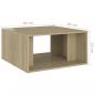 Preview: Couchtische 4 Stk. Sonoma-Eiche 33x33x33 cm Holzwerkstoff