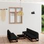 Preview: ARDEBO.de - 8-tlg. Garten-Lounge-Set mit Kissen Kiefer Massivholz