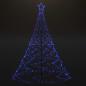 Preview: LED-Weihnachtsbaum mit Metallstange 500 LEDs Blau 3 m