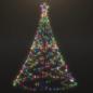 Preview: LED-Weihnachtsbaum mit Metallstange 500 LEDs Mehrfarbig 3 m