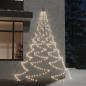 Preview: ARDEBO.de - Weihnachtsbaum an der Wand mit Metallhaken 260 LED Warmweiß 3 m