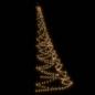 Preview: Weihnachtsbaum an der Wand mit Metallhaken 260 LED Warmweiß 3 m