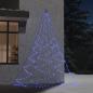 Preview: ARDEBO.de - Weihnachtsbaum an der Wand mit Metallhaken 260 LED Blau 3 m