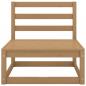 Preview: 2-tlg. Garten-Lounge-Set Kissen Honigbraun Massivholz Kiefer