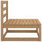 Preview: 2-tlg. Garten-Lounge-Set Kissen Honigbraun Massivholz Kiefer