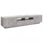 Preview: TV-Schrank mit LED-Leuchten Betongrau 180x35x40 cm