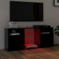 Preview: TV-Schrank mit LED-Leuchten Schwarz 120x30x50 cm