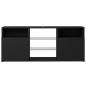 Preview: TV-Schrank mit LED-Leuchten Schwarz 120x30x50 cm