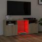 Preview: TV-Schrank mit LED-Leuchten Sonoma-Eiche 120x30x50 cm