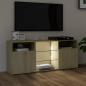 Preview: TV-Schrank mit LED-Leuchten Sonoma-Eiche 120x30x50 cm