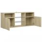 Preview: TV-Schrank mit LED-Leuchten Sonoma-Eiche 120x30x50 cm