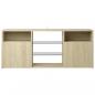 Preview: TV-Schrank mit LED-Leuchten Sonoma-Eiche 120x30x50 cm