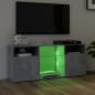 Preview: TV-Schrank mit LED-Leuchten Betongrau 120x30x50 cm