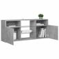 Preview: TV-Schrank mit LED-Leuchten Betongrau 120x30x50 cm