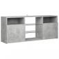 Preview: TV-Schrank mit LED-Leuchten Betongrau 120x30x50 cm