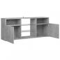 Preview: TV-Schrank mit LED-Leuchten Betongrau 120x30x50 cm