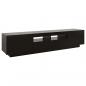 Preview: TV-Schrank mit LED-Leuchten Schwarz 180x35x40 cm