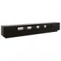 Preview: TV-Schrank mit LED-Leuchten Schwarz 260x35x40 cm