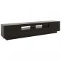 Preview: TV-Schrank mit LED-Leuchten Schwarz 200x35x40 cm