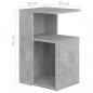 Preview: Beistelltisch Betongrau 36x30x56 cm Holzwerkstoff