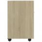 Preview: Beistellschrank mit Rollen Sonoma-Eiche 33x38x60 cm