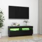 Preview: TV-Schrank mit LED-Leuchten Schwarz 100x35x40 cm