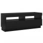 Preview: TV-Schrank mit LED-Leuchten Schwarz 100x35x40 cm