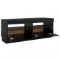 Preview: TV-Schrank mit LED-Leuchten Schwarz 100x35x40 cm