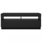 Preview: TV-Schrank mit LED-Leuchten Schwarz 100x35x40 cm